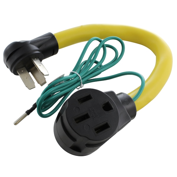 Ac Works 1.5FT 3-Prong 50A Old Range/Welder Outlet-NEMA 14-50R EV/RV 50A 125/250V RV10501450-018 - main